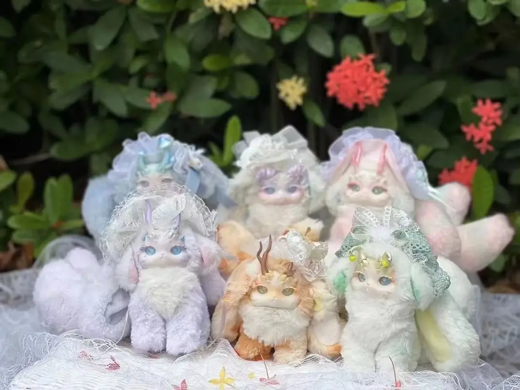 

2025 New Fantasy Forest Rabbit Dragon Tea Party Blind Box Plush Ornament Handmade Trendy Gift Biological Series Toy & Hobbies