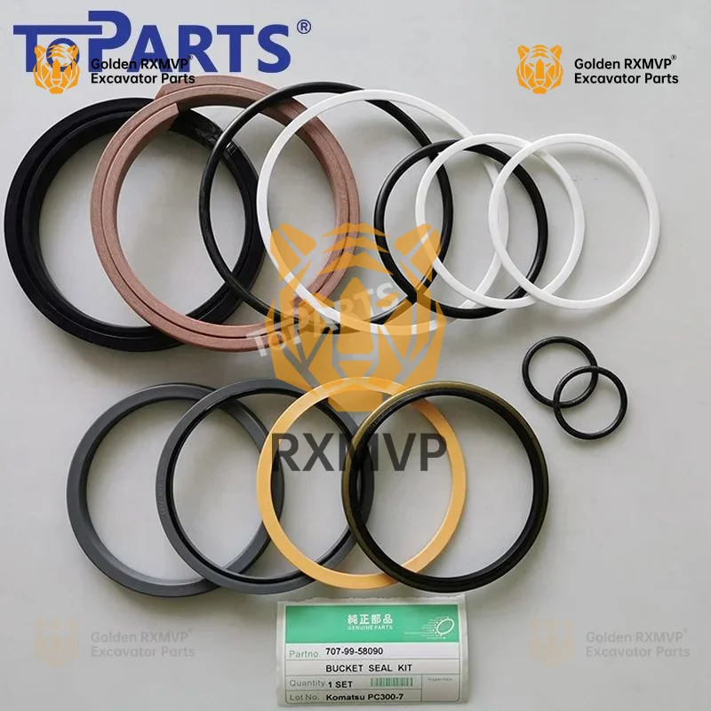 For Pc300-7 Excavator Repair Kit Hydraulic Cylinder Bucket Seal Kits 707-99-58090