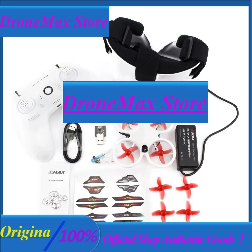 DroMaEMAX EZ Pilot 82MM Mini 5.8G Indoor FPV Racing Drone With Camera Goggle Glasses 2~3S RTF Version For Beginner