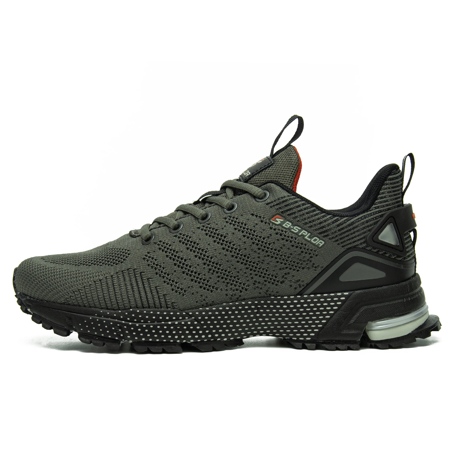 Baasploa Men Running Shoes Outdoor Lightweight Breathable Lace up Tennis Shoes Male Casual Non-Slip Professional Sports Shoes
