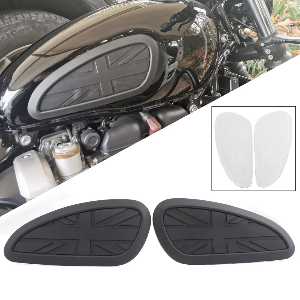 

Universal Retro Tank Gas Pad Traction Pad Fuel Tank Grips Side Sticker Knee Grip Protector Decal For Triumph T100 120 Cafe Racer