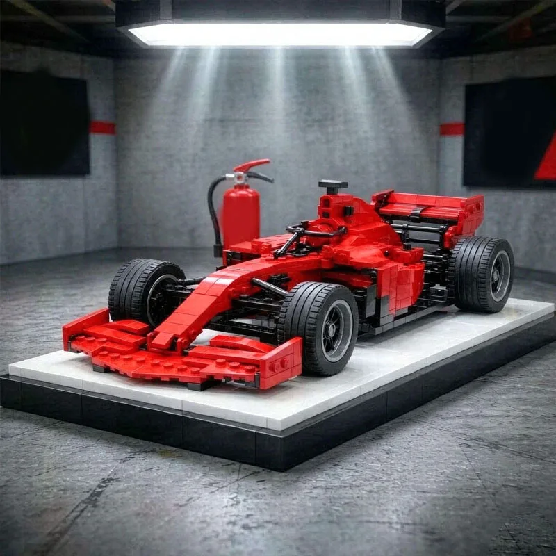 Building Block Race Car MOC-48794 Sports Car Assembly Toy Model, 698 Pieces, Adult Birthday and Christmas Gift Toy Display