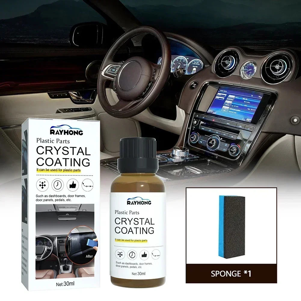 30ml Car Plastic Refurbished Cleaner Interior Parts Clean Polishing Dashboard Coating Restoration Agent