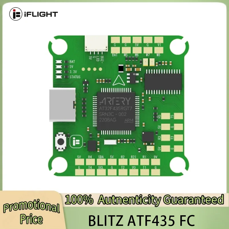 IFlight BLITZ ATF435 55A Stack BLITZ ATF435 Flight Control Bec Output w/ E55S 55A 4-IN-1 2-6S ESC For FPV Racing Drone