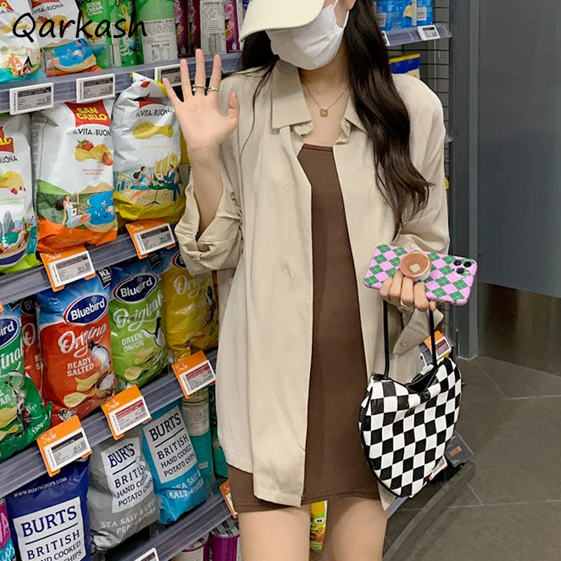 

Sets Women Lazy Thin Loose Shirt Streetwear 2 Piece Outfits Summer French Style Solid Sleeveless Dress Fashion All-match Leisure