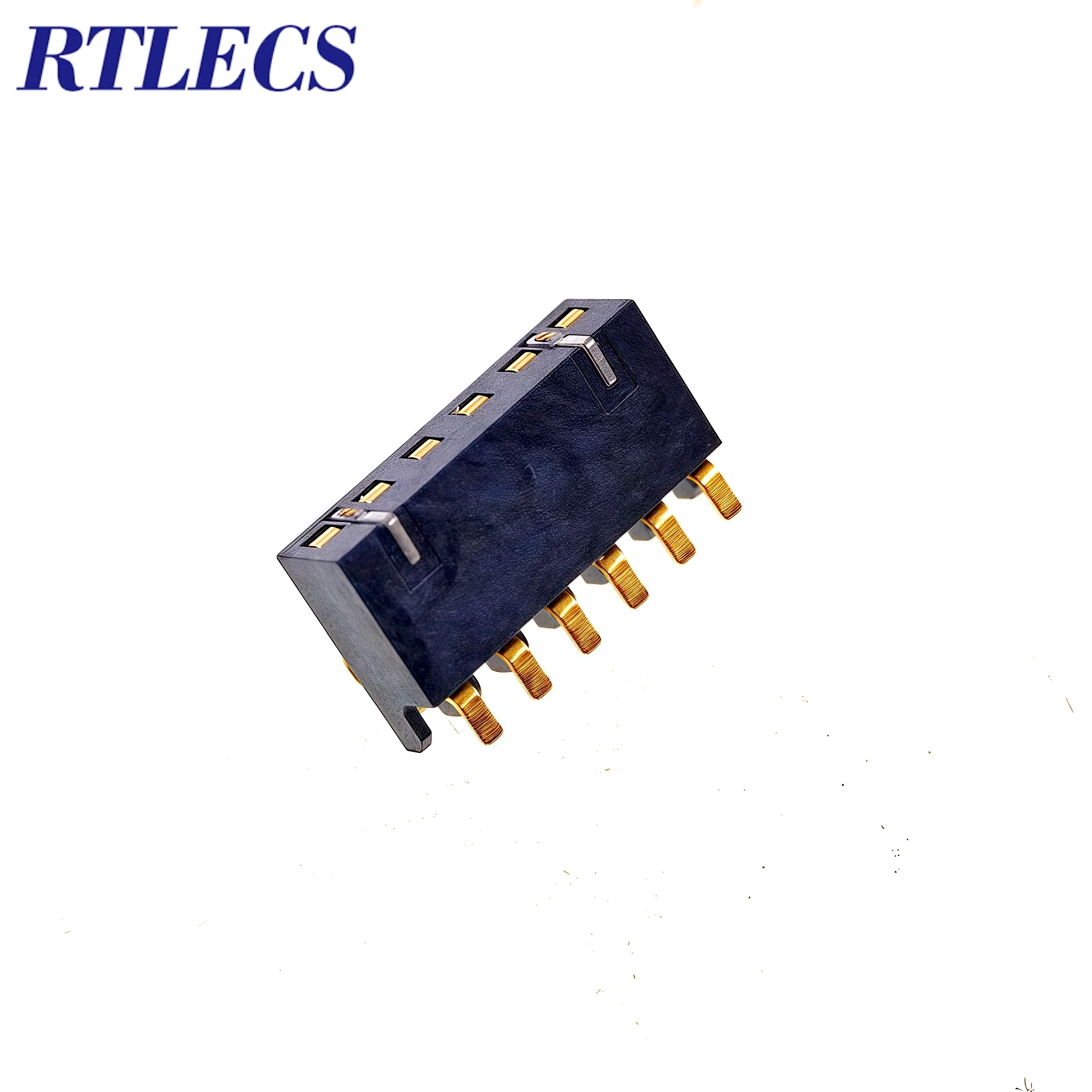 5/20/100 Pieces SMT Spring Press Battery Connector 1.27 MM Pitch 2 3 4 5 6 Way Contact Power Gold Plated 3U