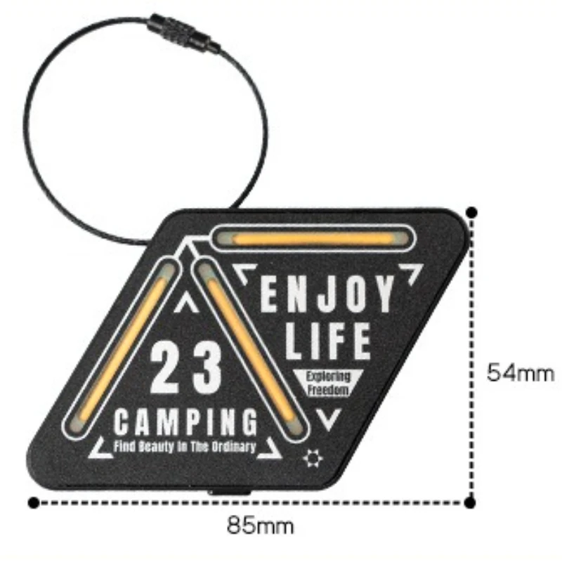 Night Outdoor Hiking Light Up Small Pendant Pointing LED Light Portable Hookable Dimmable Compact Night Light