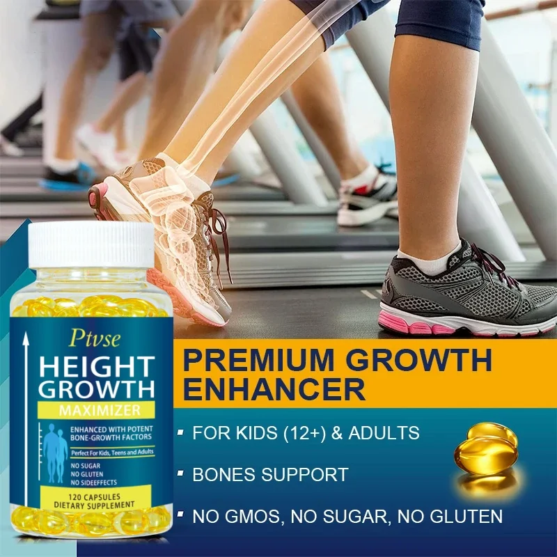 Height Growth Capsules Promote Bone Growth and Health Calcium Vitamins Get Taller Supplement