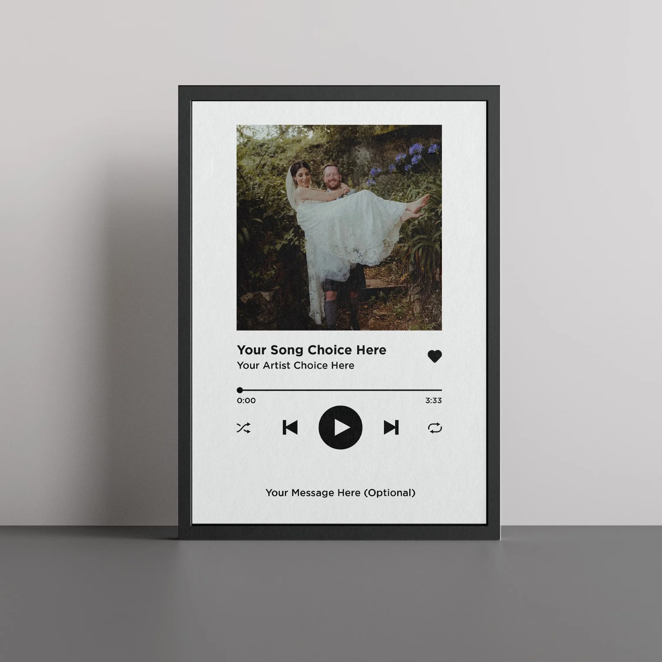 Benutzerdefiniertes Foto- und Musikalbum, Leinwanddruck, personalisierbar, Hochzeit, Valentinstag, Wandkunst, Poster für Heimdekoration, Jahrestagsgeschenk