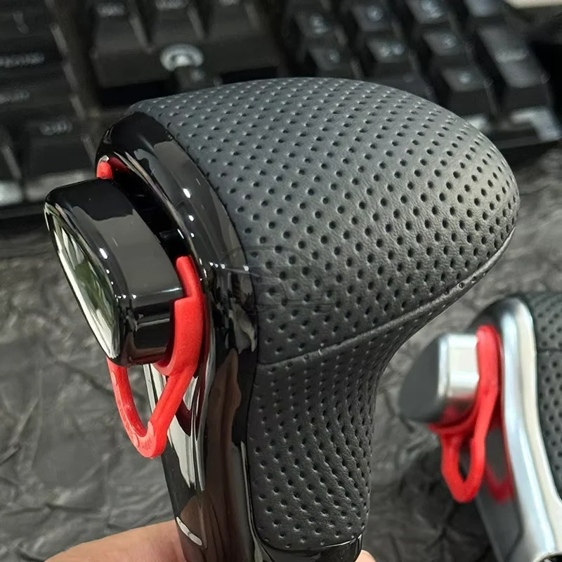 Suitable for Audi Horizon C6 A4 B8 A5 Q5 2009 2010 2011 2012 2013 2014 Black automatic shift knob, gear lever knob