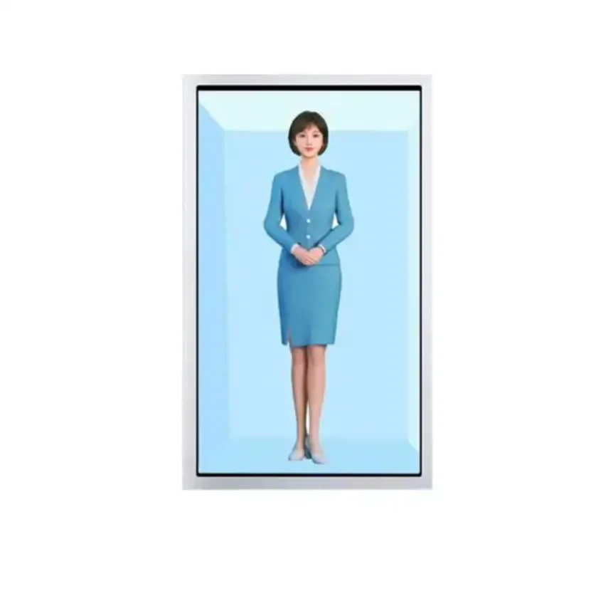 32''43''49'' Indoor 3D Hologram Interactive Touch Screen LCD Transparent Box LCD Display Showcase