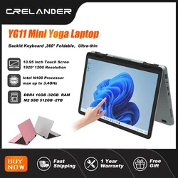 CRELANDER Mini Laptop Touch Screen da 10.95