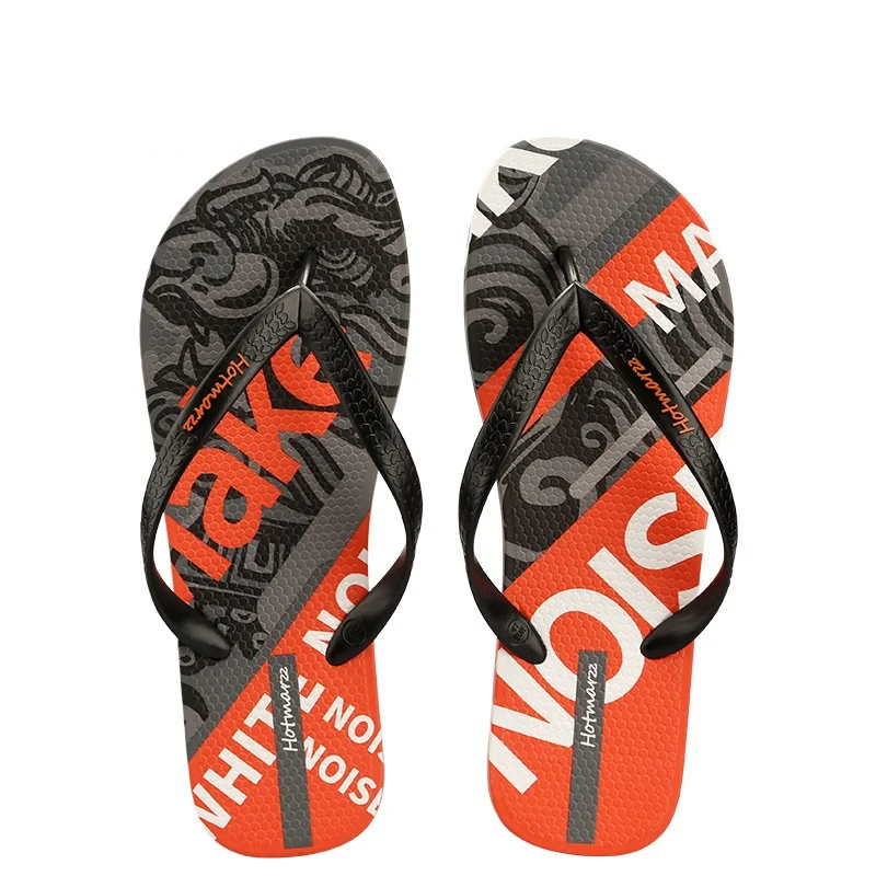 Fashion Men Noise Flip Flops Summer Beach Flip Flops Men Casual Breathable Antiskid Beach Slippers Men Summer Outdoor