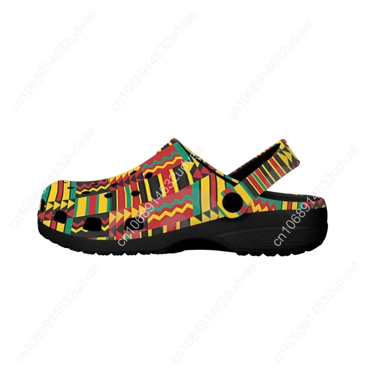 Brand Designer Fashion Sandals Women African Tribal Print Comfortable Home Slippers Slip On Non-slip Breathable Garden Shoes New