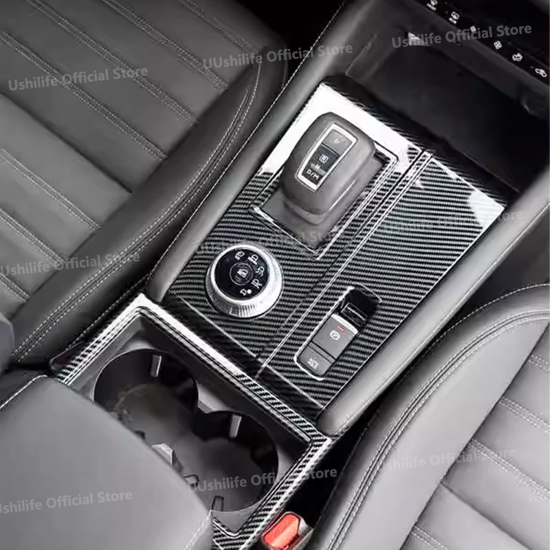 

For Mitsubishi Outlander 2023 2024 2025 ABS Carbon Fiber Car Interior Shifter Frame Gear Panel Glass Lift Decoration Accessories