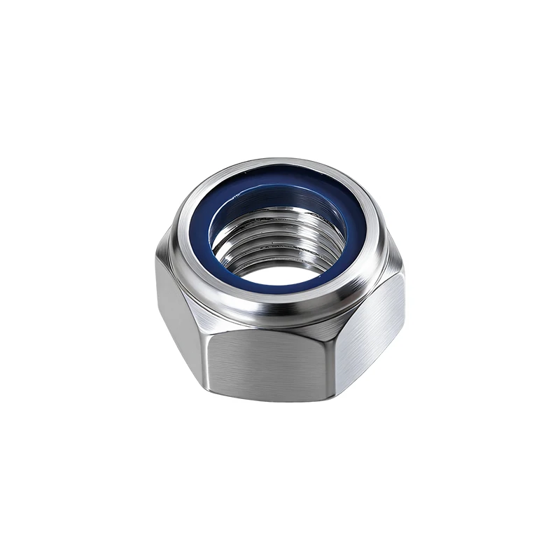 DIN982 Thickened Nylon Insert Lock Nut 304 SS Hex Locknut M3 M4 M5 M6 M8 M10 M12 M14 M16 M18 M20 Heavy Duty Anti-Loosening Nuts