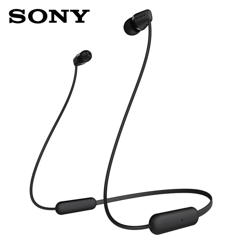 Sony WI-C200 Wireless in-Ear Headphones Built-in mic for Phone Calls Voice Assistant Compatible Reliable Bluetooth Connection