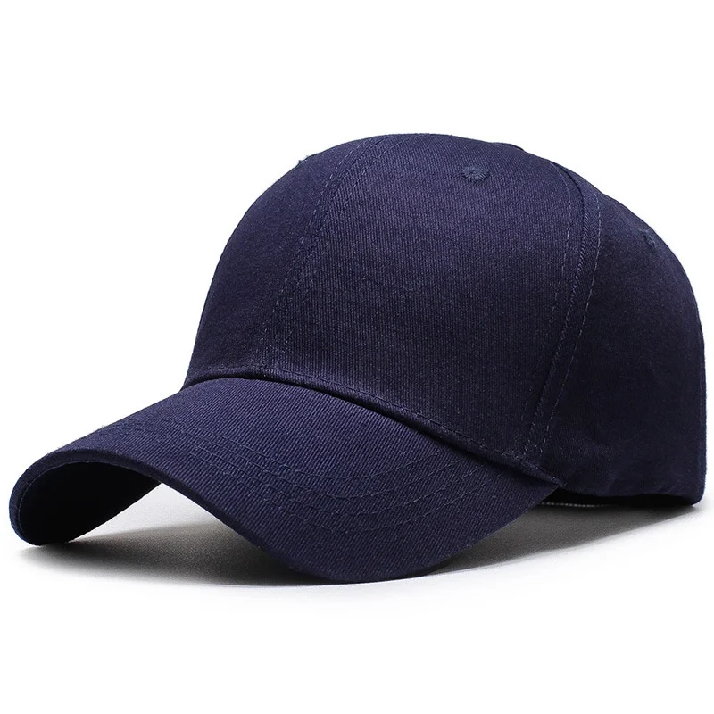 Classic Unisex Plain Baseball Cap with Adjustable Metal Buckle Closure, 100% Cotton and Multiple Colors Available