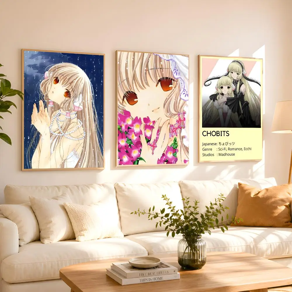 Anime C-Chobits Poster 1PC HD Matte Peel And Stick Wall Decor For Bedroom Living Room Dorm Office