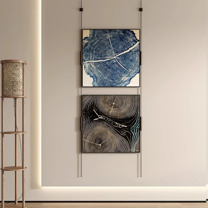 

Modern simple atmosphere painting high sense living room entrance sofa background wall metal hanging painting wall decoration