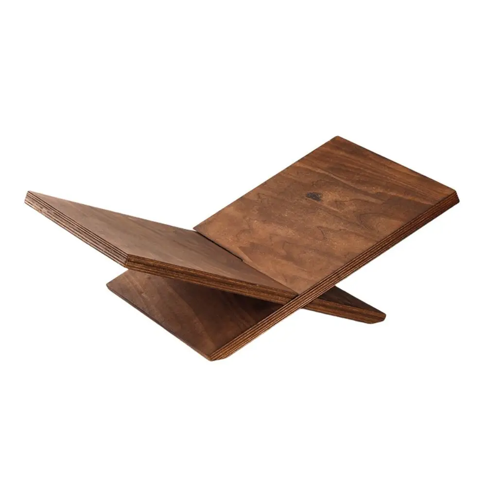 

Новая подставка для книг из массива дерева, большая, минималистичная, с открытым дизайном, геометрический дизайн, эргономичный держатель для книг, подставка для Библии