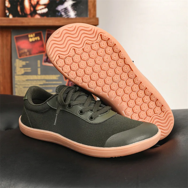 Large size summer new wide-headed breathable mesh running men's wide last trendy casual sports shoes