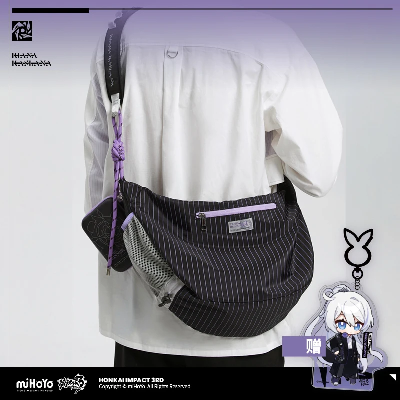 Mi Hoyo Honkai Impact 3 Kiana Kaslana Satchel Doujin Herrscher Of Flamescion Time Moon Halo Lässige Umhängetasche Umhängetasche