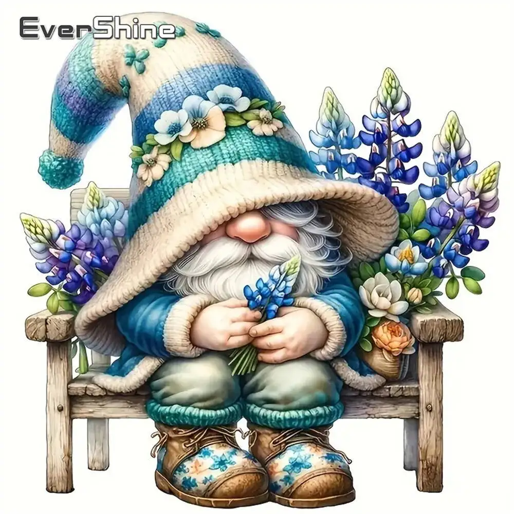 Evershine Diamant-Gemälde, Gänseblümchen, bunt, Acryl, Bastelbedarf, Diamant-Mosaik, DIY-Stickerei, Kindergeschenk