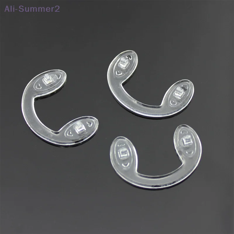 4 шт., нескользящие U-образные силиконовые носоупоры, ремонтные комплекты для очков, удобные мягкие и дышащие аксессуары для очков