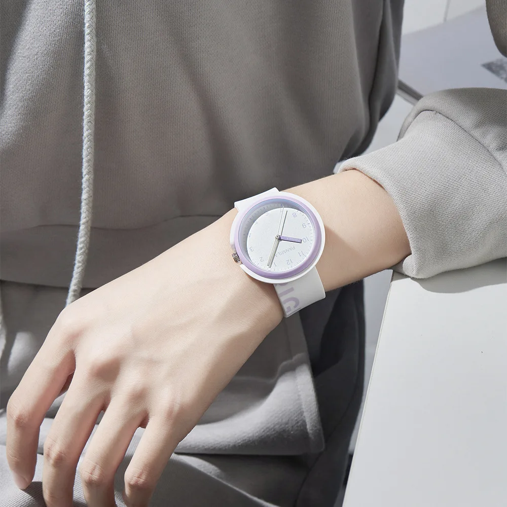 Stylish Everyday Quartz Watch For Students, Simple Three-Hand DesignCasual Silicone StrapWomen'S Wristwatch, Suitable For Women.