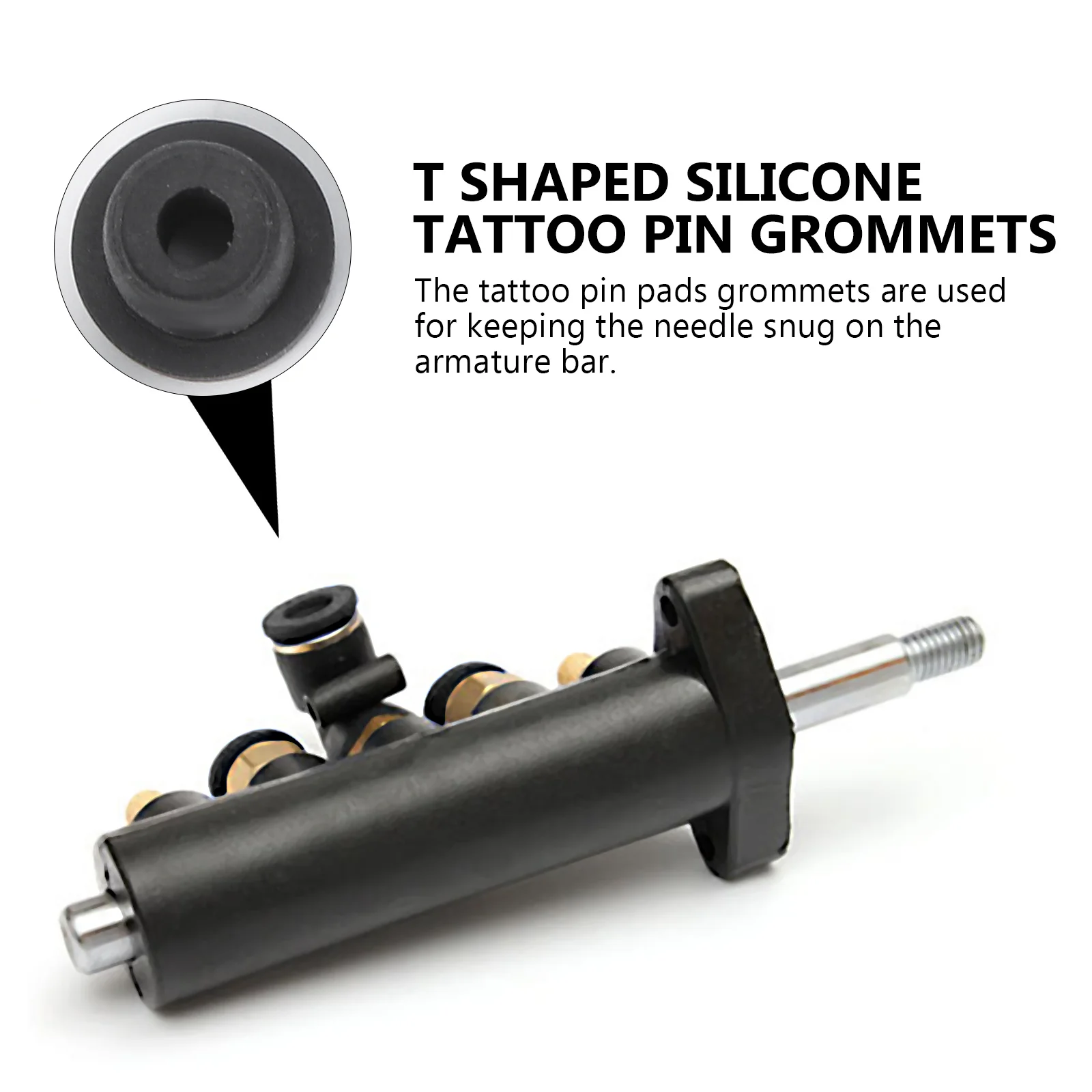 

100Pcs Pin Cushion Silicone Needle Grommets for Tattoo Coil Machine Needles Cushion Silicone Grommet