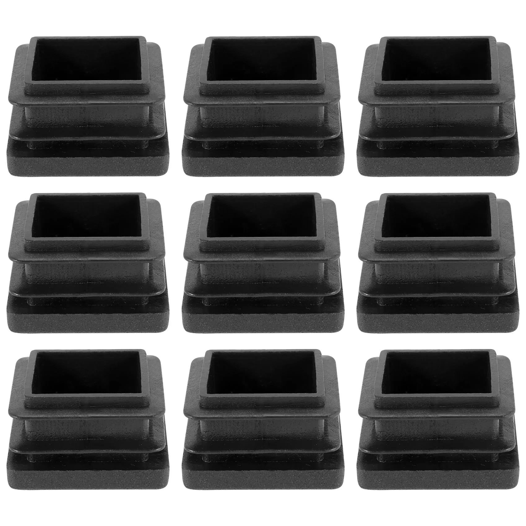 

AT21-200 шт. 1-дюймовые квадратные заглушки для труб, пластиковые колпачки для труб, заглушки для трубчатых конструкций, вставки для труб, заглушки для стульев