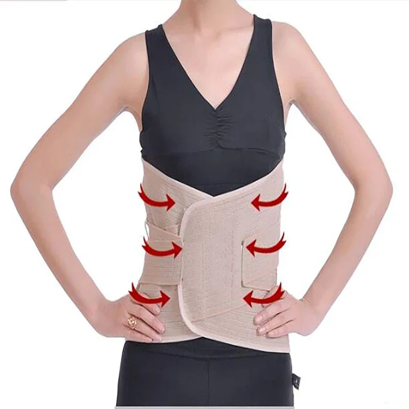 Posture Corrector Brace Elastic Adjustable Lower Back Support Waist Trimmer Belt Lumbar Support Belt for Men Women