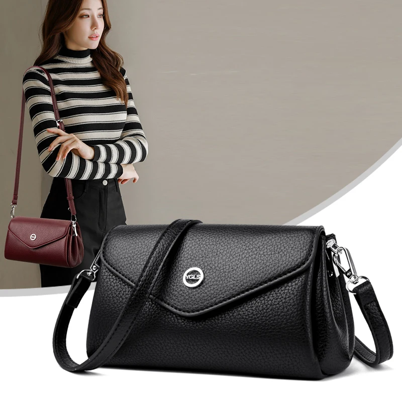 

Роскошная дизайнерская сумка через плечо для женщин, маленькая офисная сумка из искусственной кожи, однотонная прочная сумка для поездок на работу, модные рабочие сумки