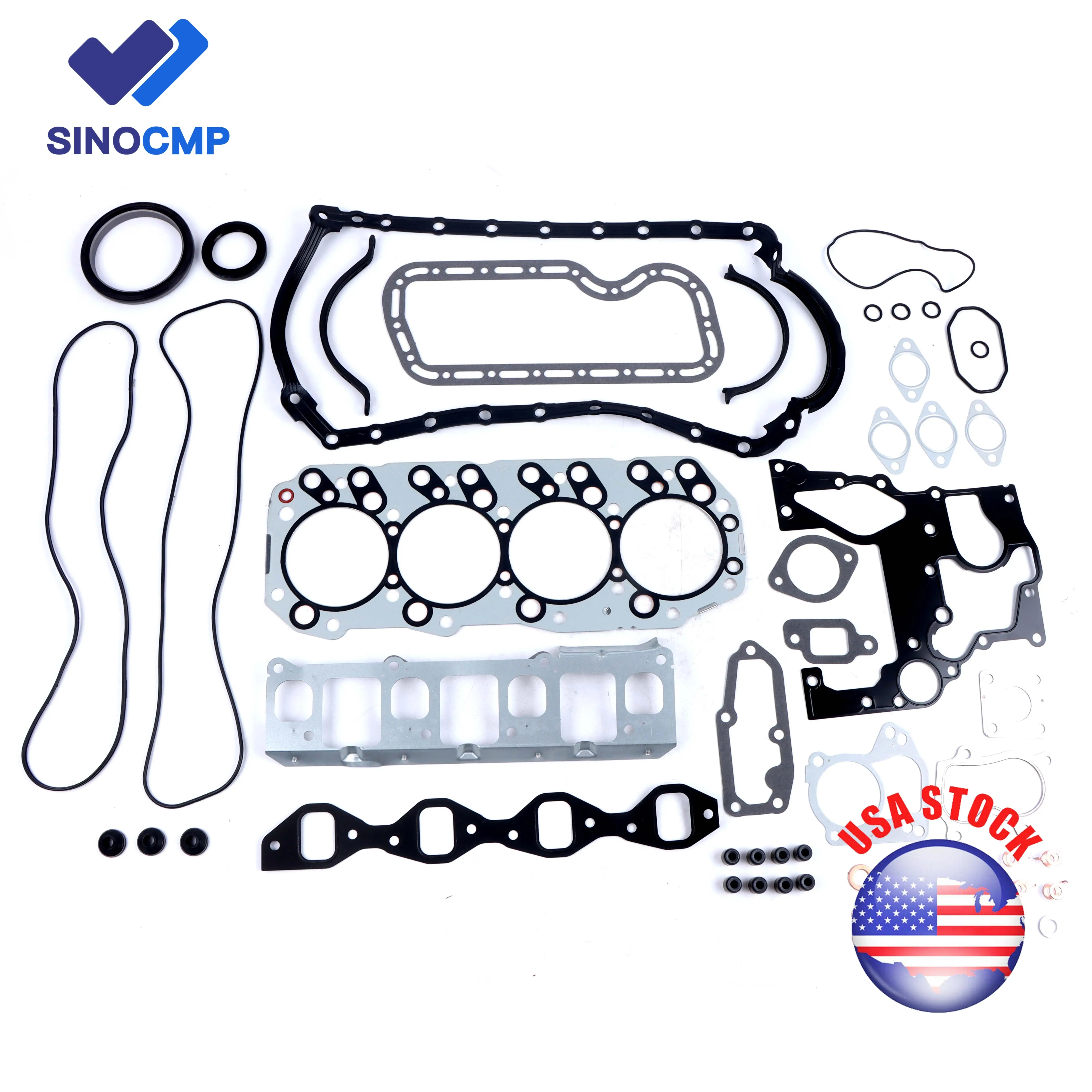 

SINOCMP 5-87815201-1 5-87815202-0 8-97259602-0 4JH1 4JH1T Комплект прокладок двигателя для Isuzu 3.0L ELF NKR BIGHORN HOLDEN RODEO