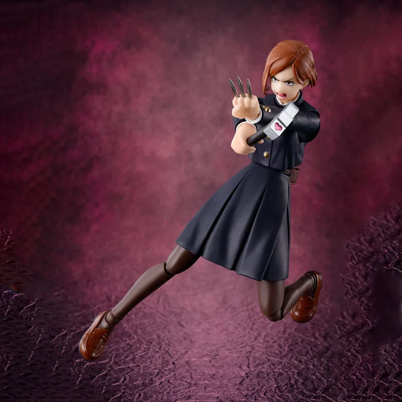 Bandai – Kit de modèles Jujutsu Kaisen authentiques, figurines d'anime SHF Kugisaki Nobara, modèle de Collection d'action pour enfants, jouets cadeaux