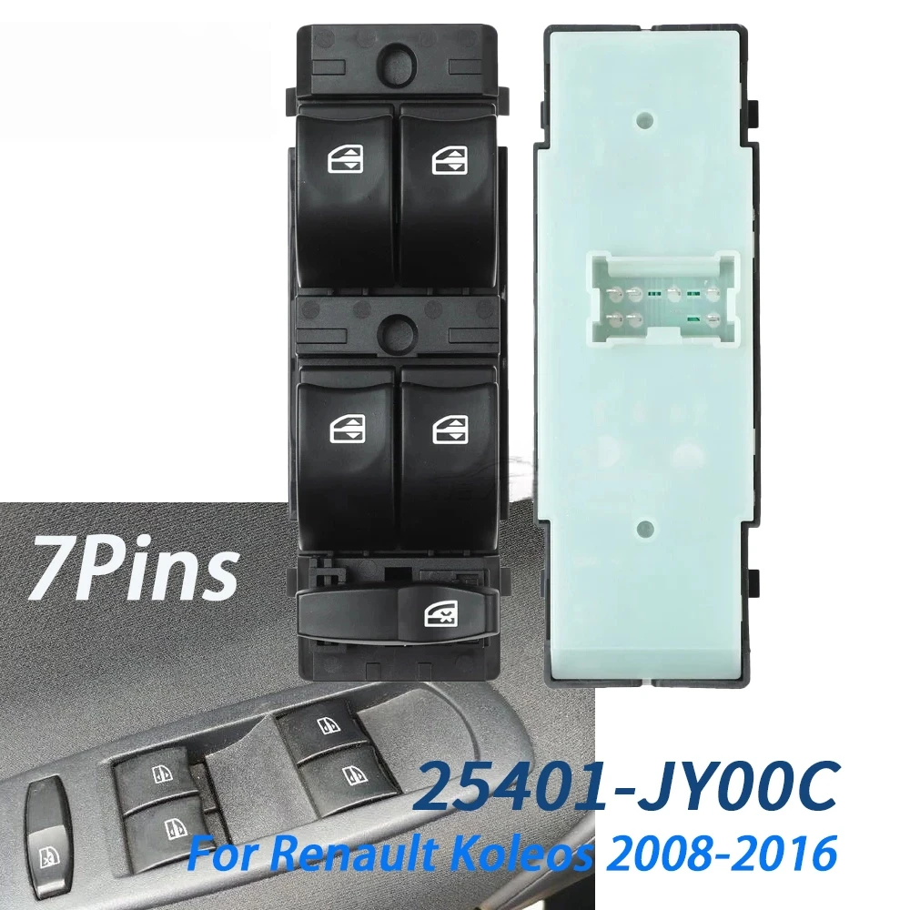 

For Renault Koleos 2008 2009 2010-2016 Electric Power Window Control Switch 25401JY00C 25401-JY40B 25401-JY00C LHD