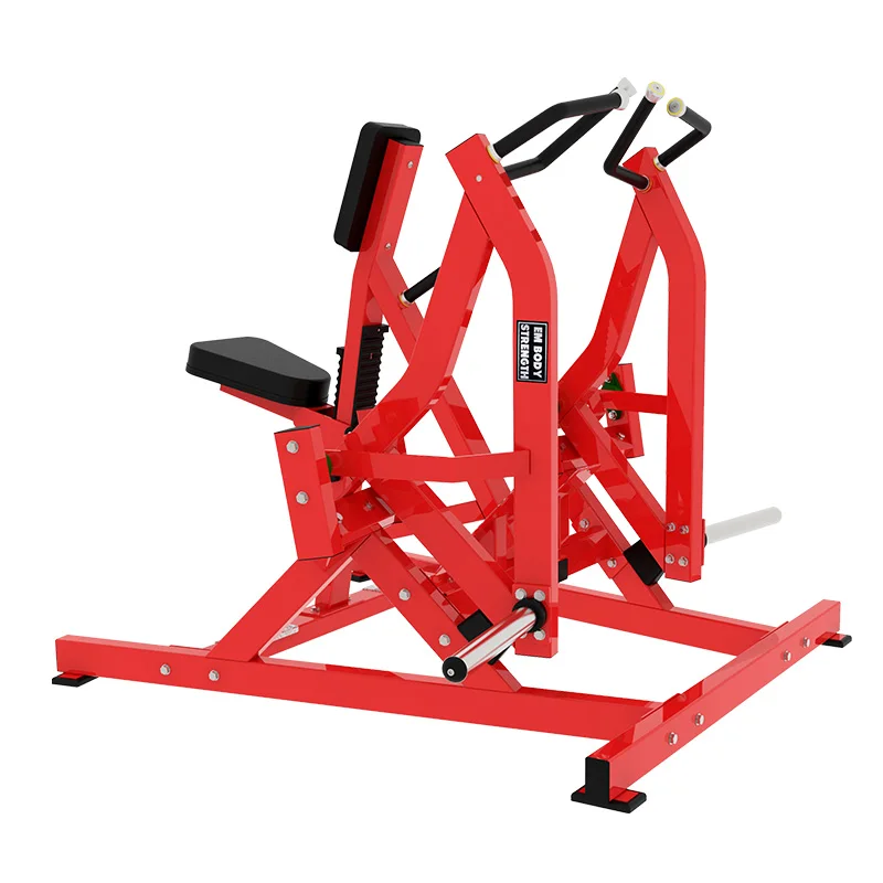 plate loaded strength Iso-lateral row machine rowing equipment for gym home