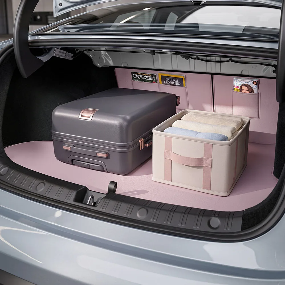 Fit For BYD Qin Max 2026 2027 Trunk Mat Leather Material Car Modification Parts Second Row Seat Back Protection Pad