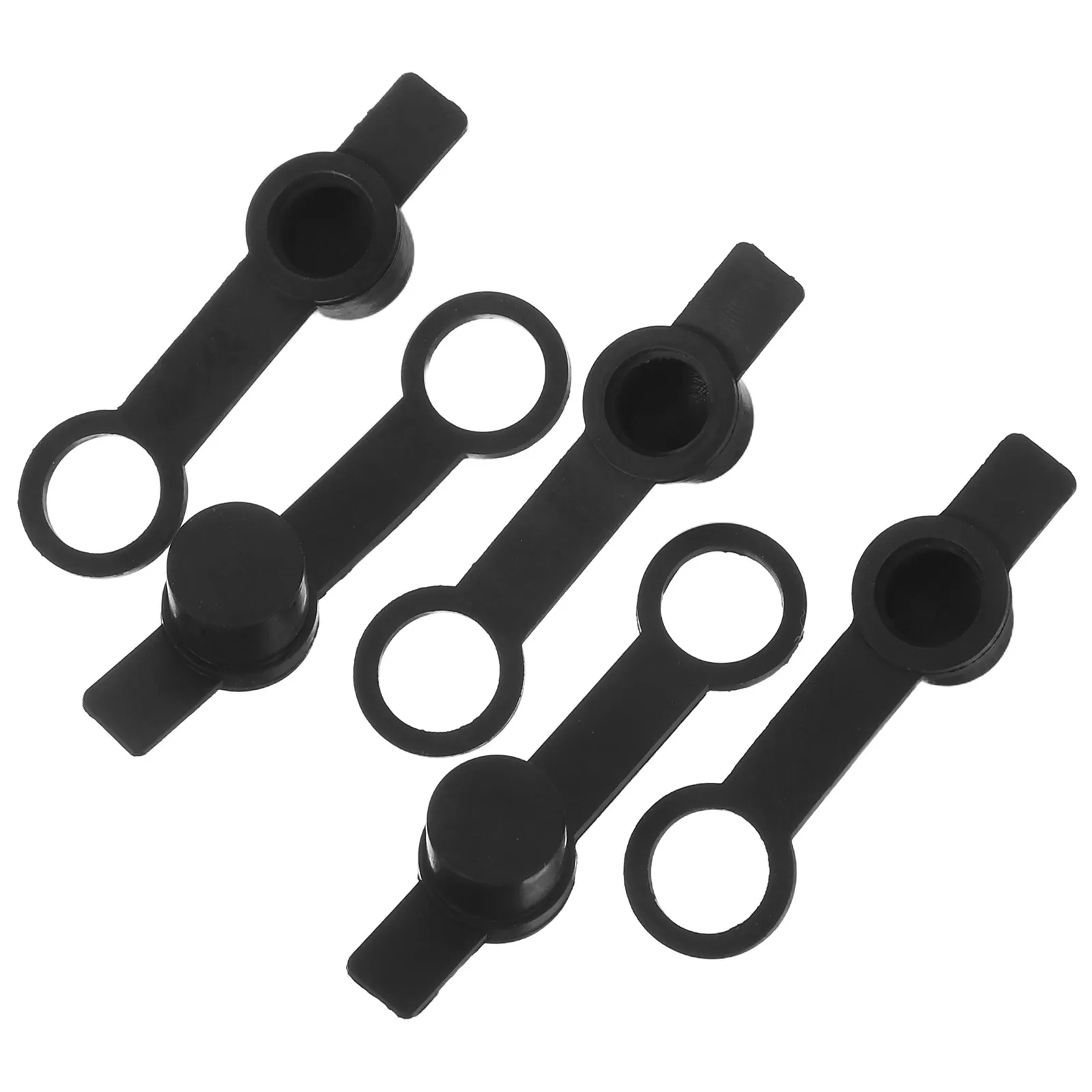 5pcs HPA Tank Regulator Rubber Fill Cap Black Quick Disconnect Dust Cover for High-Pressure Air Tank Nipple