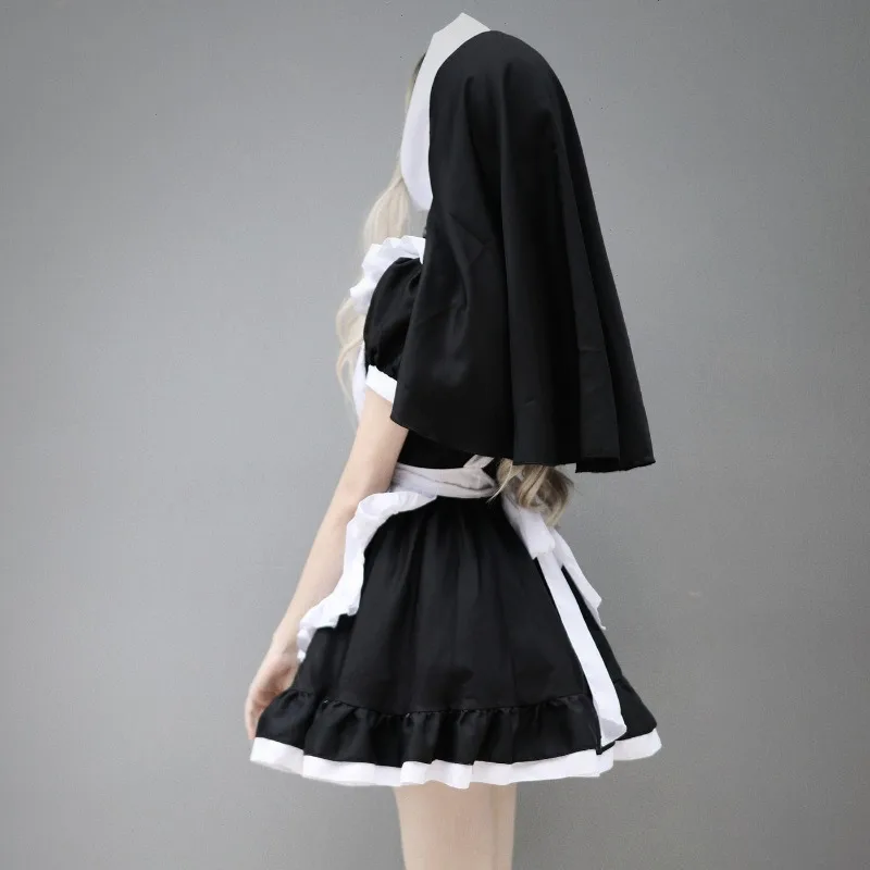 New Halloween Nun Costume Lolita Sweet Is Part of Maid Costume Maid Uniform Festival Woman Play Costume