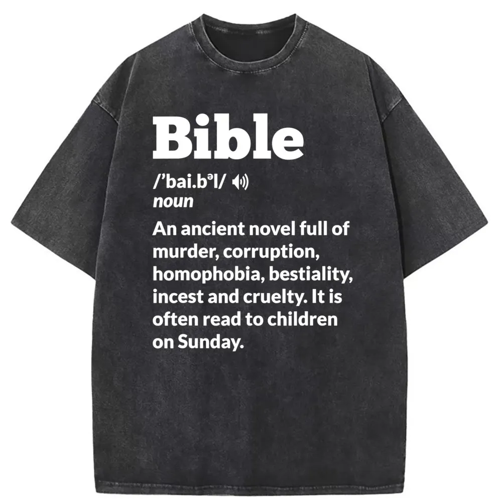 Atheist Anti Religion Atheism Bible T Shirt Lovers Day Women Men Beach Vintage Sportswears On Sale Long Sleeve Sweatshirts Retro