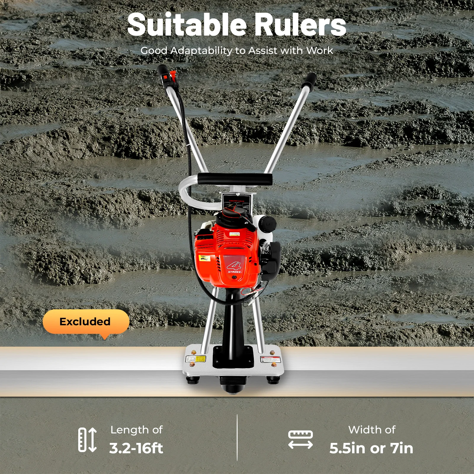 Easy-Operation Concrete Vibrating Machine Pull Start Emergency Stop Button Ideal For Construction Sites/Tunnels/Bridges