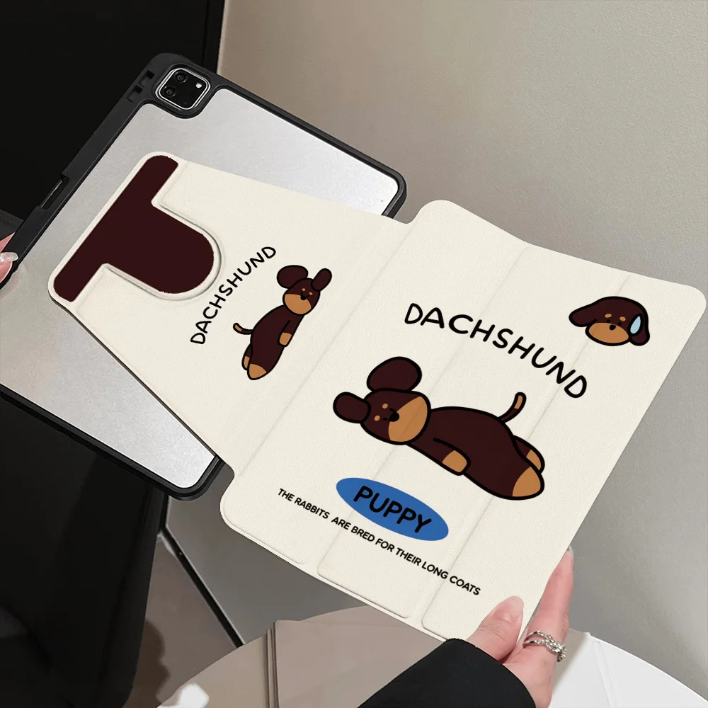 360° Cute Rotating Case for iPad Mini 6 7 Pro 12.9 (2019/2020/2021) Air 1 2 13 Cat Family Record Trendy Retro Protective Cover