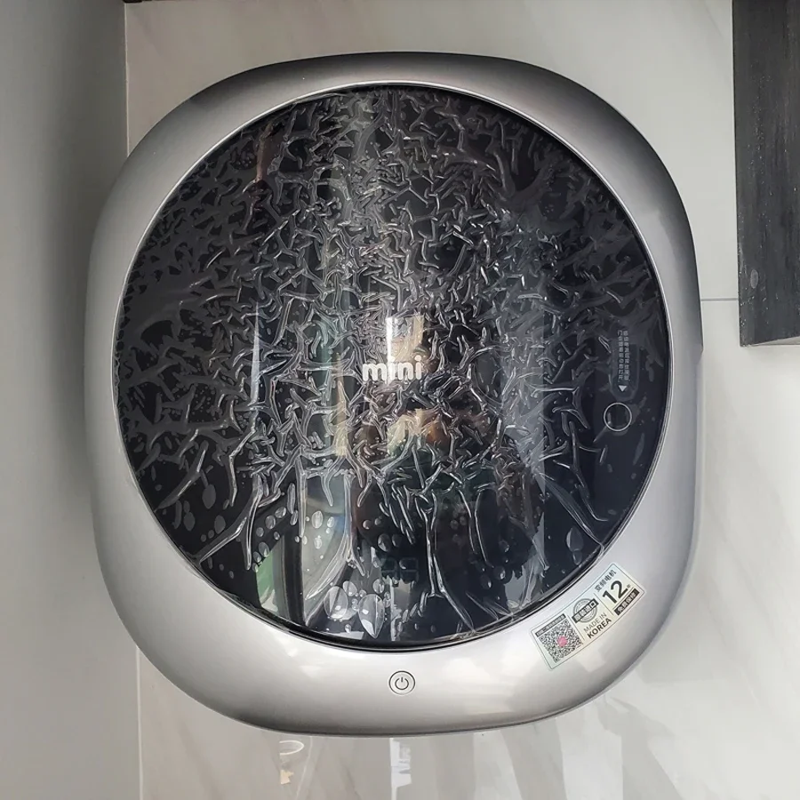 Mini lavadora automática de montaje en pared, de 220V dispositivo pequeño, con tambor, para uso doméstico