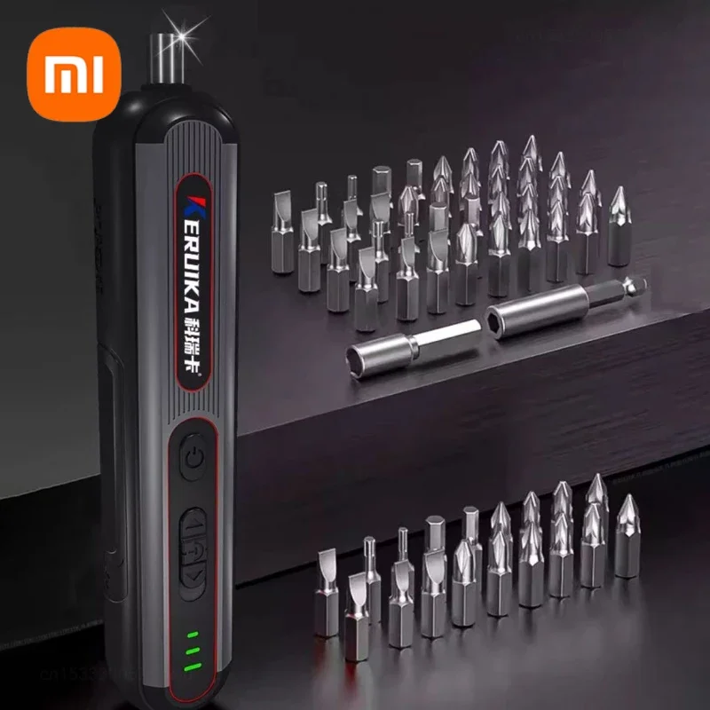 Xiaomi Portable Mini Electric Screwdriver Smart Cordless Automatic Screwdriver Multi-function Bit Wireless Electric Screw Driver