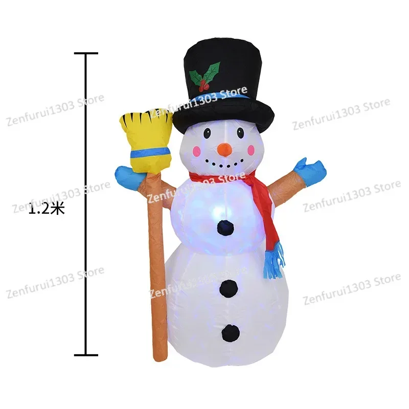 For 1.2 meters of Christmas lights, garden decorations, rotating lights, inflatable Christmas snowman models