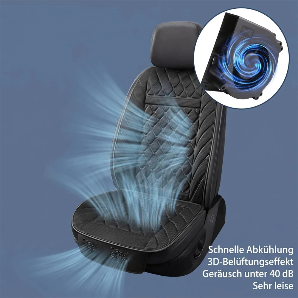 Ventilated Cool Seat Car Cushion Cooling/Heating Seat 12V Quiet Fan Summer Car Ventilation Sheet for Cars and SUVs view 3