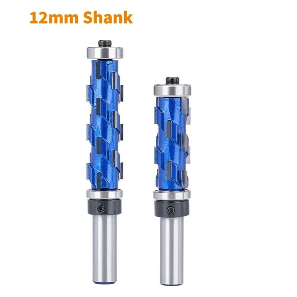 

1/2pcs Carbide Milling Cutter 12mm Shank Double Bearing CNC Router Machine Bit For Woodworking Tools