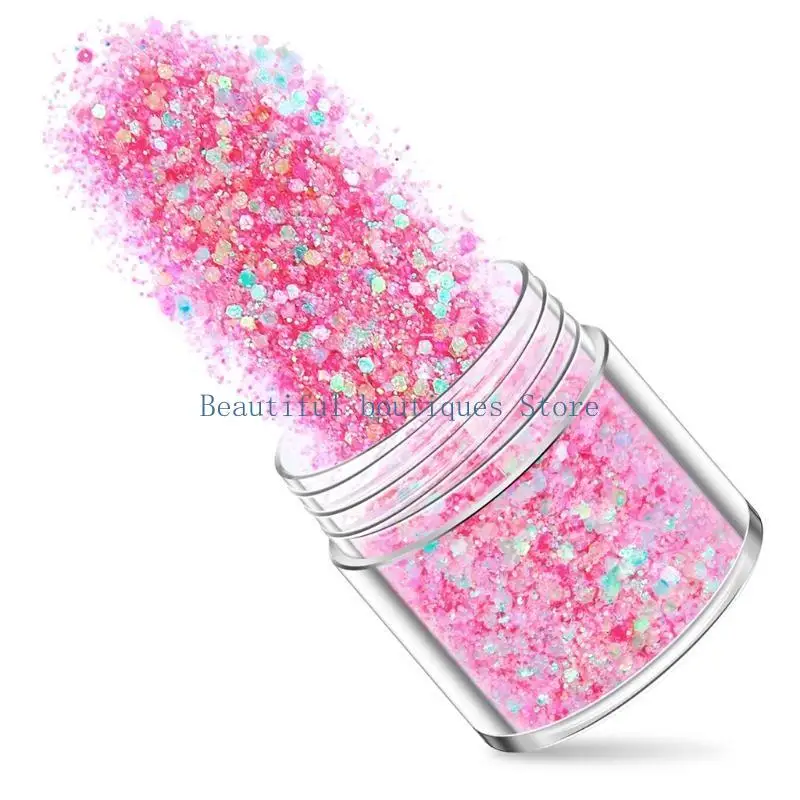 U4LF DIY Crafts Jewelry Making Filling Material Manicure Decorati Nail Art Decorations Glitter Flake Holographic Nail Sequins